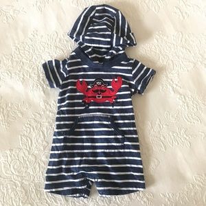 Carter’s Pirate Crab Striped One-Piece